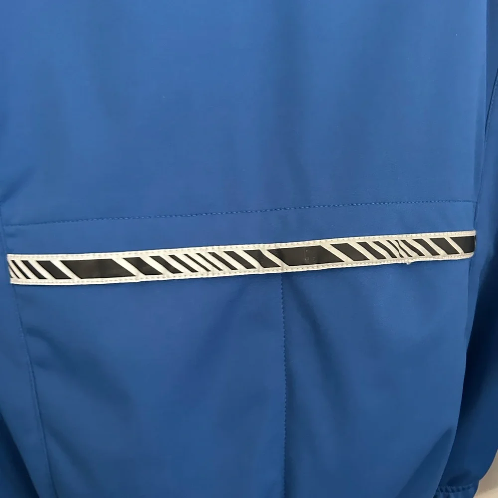 Descente Blue‎ Hooded Windbreaker Jacket Mens Size M